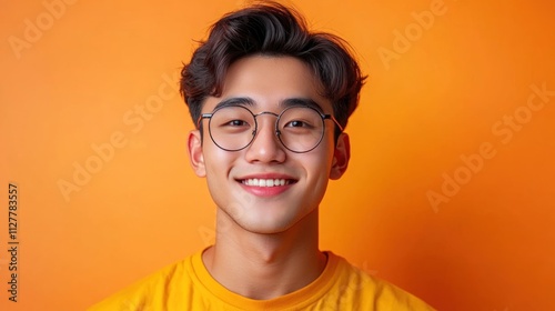 Smiling Man with Glasses