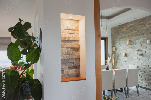 A nice wall niche for displaying art and decor