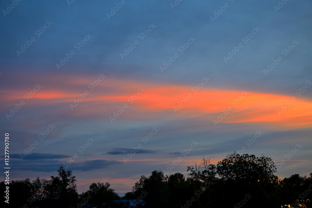 Silhouette of dramatic sky during sunset Silhouette of dramatic sky during sunset