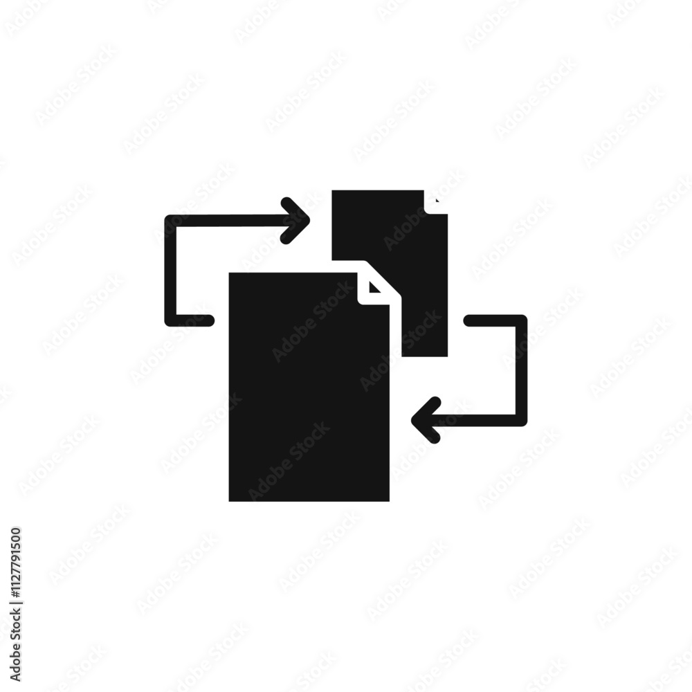Duplicate icon Thin line art collection Duplicate icon Thin line art collection