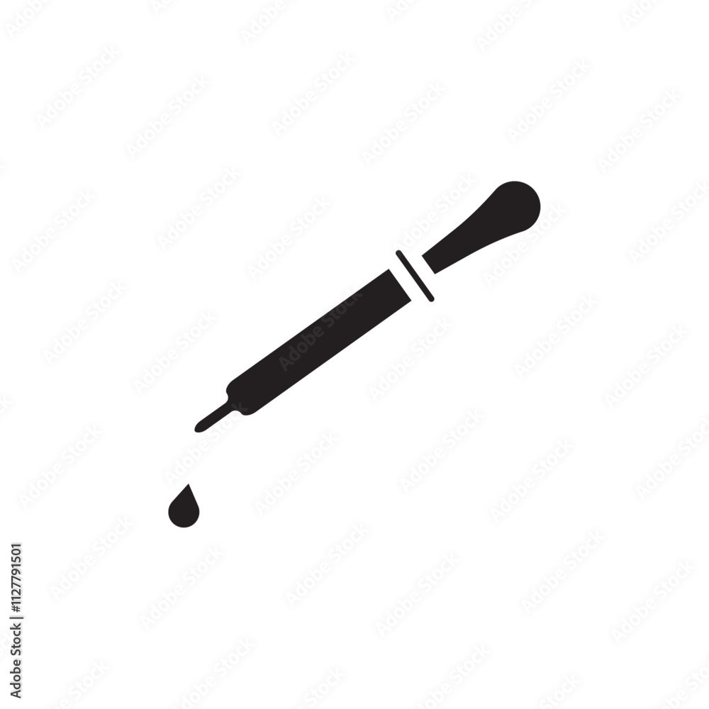 Dropper pipette Icon Thin line art collection Dropper pipette Icon Thin line art collection