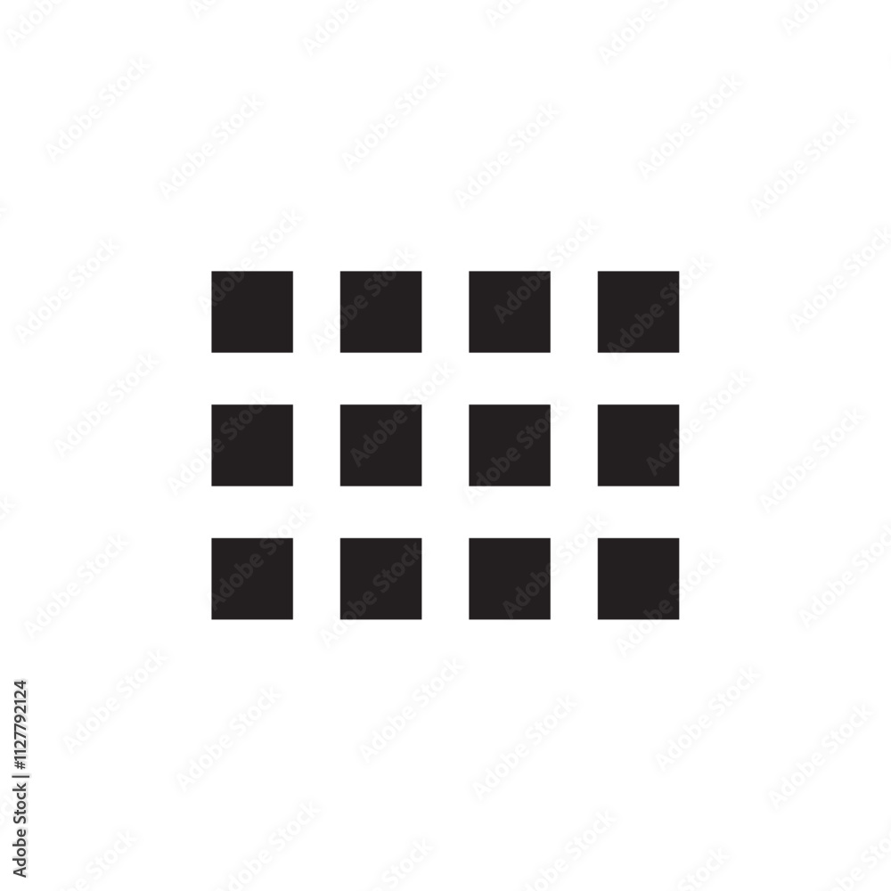 grid view icon Thin line art collection grid view icon Thin line art collection