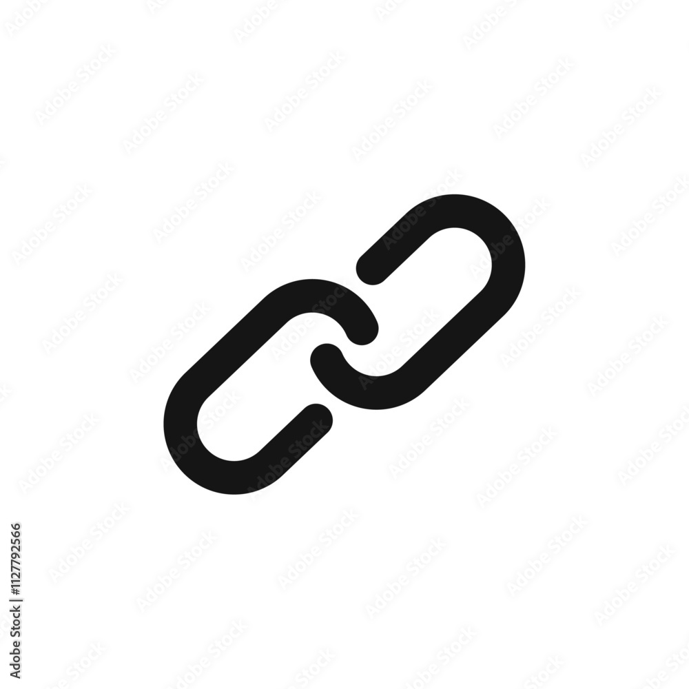 Obraz premium Link icon Thin line art collection