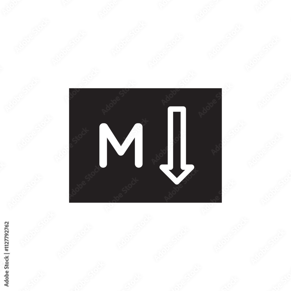 Markdown icon Thin line art collection Markdown icon Thin line art collection