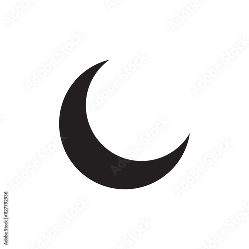 Moon icon Thin line art collection