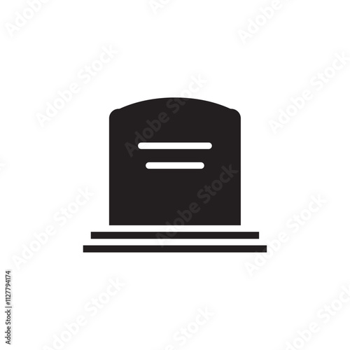 Tombstone icon Thin line art collection