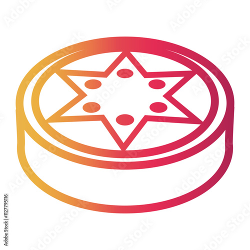 Photography hockey Line Gradient Icon