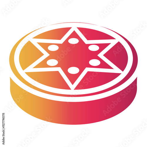 Canvas Print hockey Gradient icon