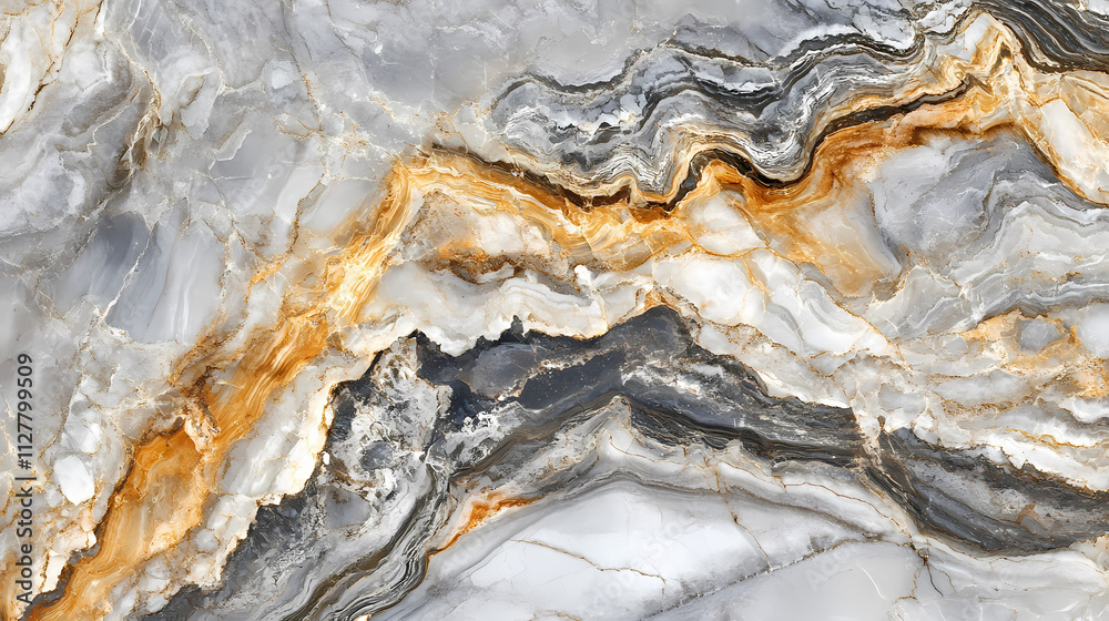Fototapeta premium Quartz and marble kitchen countertops. Marble. Illustration