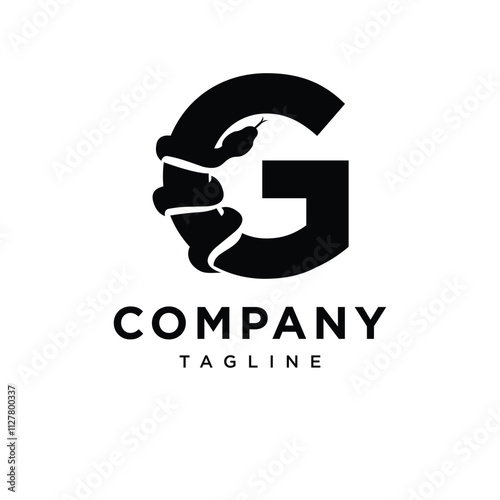 Letter G Snake Logo Icon Vector 