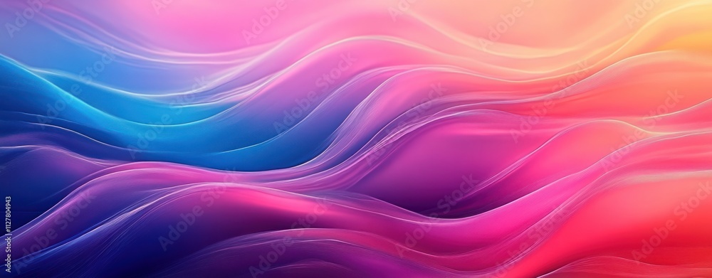 Vibrant Abstract Waves in Pink and Blue Colors Modern Design Trendy Background Vibrant Abstract Waves in Pink and Blue Colors Modern Design Trendy Background
