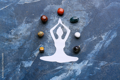Set of chakra stones and pa...