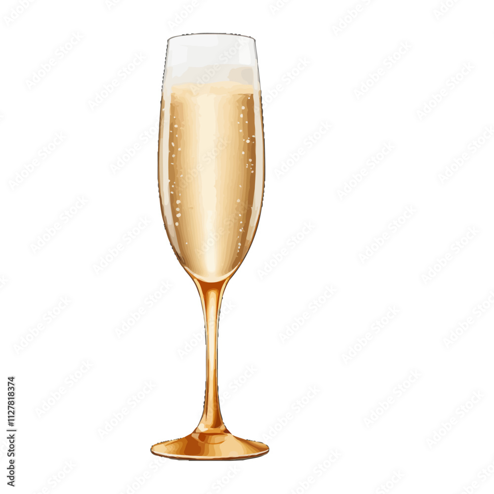 sparkling champagne glass isolated sparkling champagne glass isolated