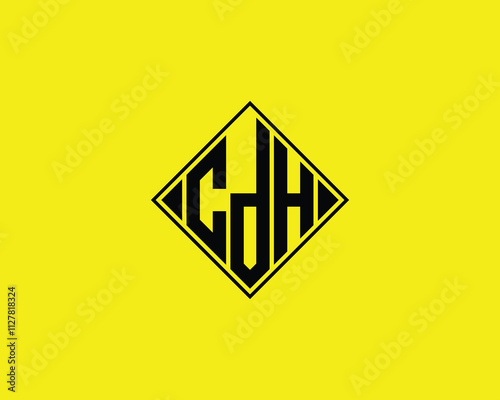 CDH logo design vector template. CDH photo