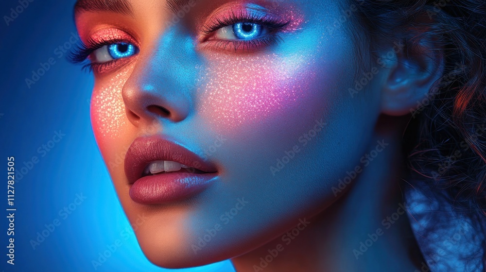 Beautiful Woman Refreshing Skin Treatment Ethereal Glow Youthful Joyful Portrait High Contrast Vibrant Colors Beautiful Woman Refreshing Skin Treatment Ethereal Glow Youthful Joyful Portrait High Contrast Vibrant Colors