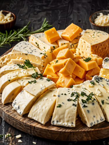 Artisan Cheese Platter with Rustic Elegance
