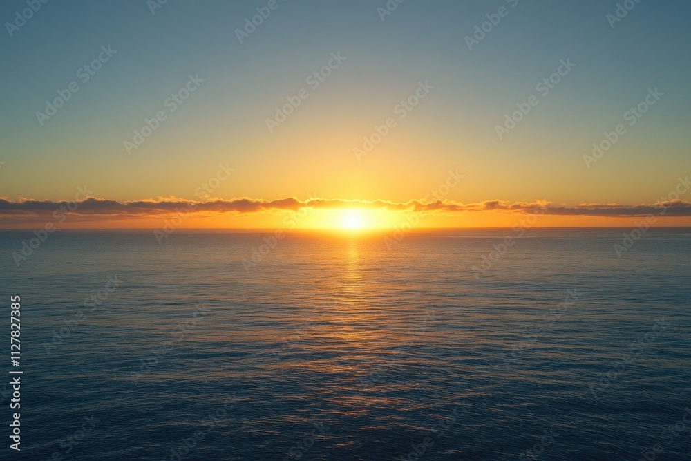 New year sunrise over calm ocean serene seascape tranquil atmosphere scenic viewpoint nature's beauty at dawn for reflection and renewal New year sunrise over calm ocean serene seascape tranquil atmosphere scenic viewpoint nature's beauty at dawn for reflection and renewal