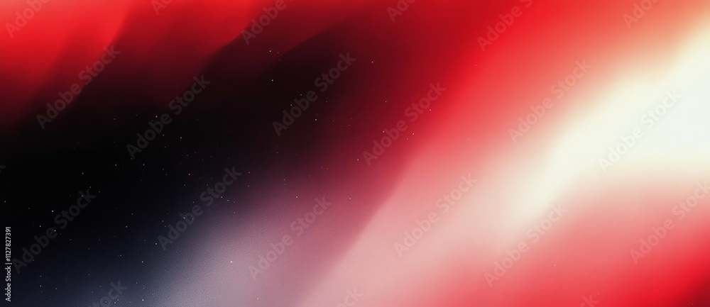 Obraz premium Abstract Gradient Poster Design Red Black White Noise Texture Retro Grunge Background