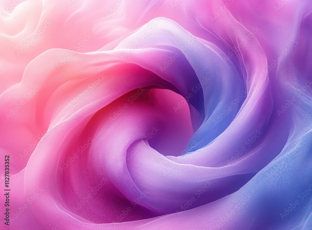 Obraz premium Colorful Ink Mixing Spiral Background Illustration