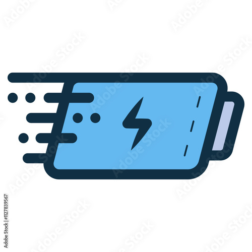 fast charging battery icon