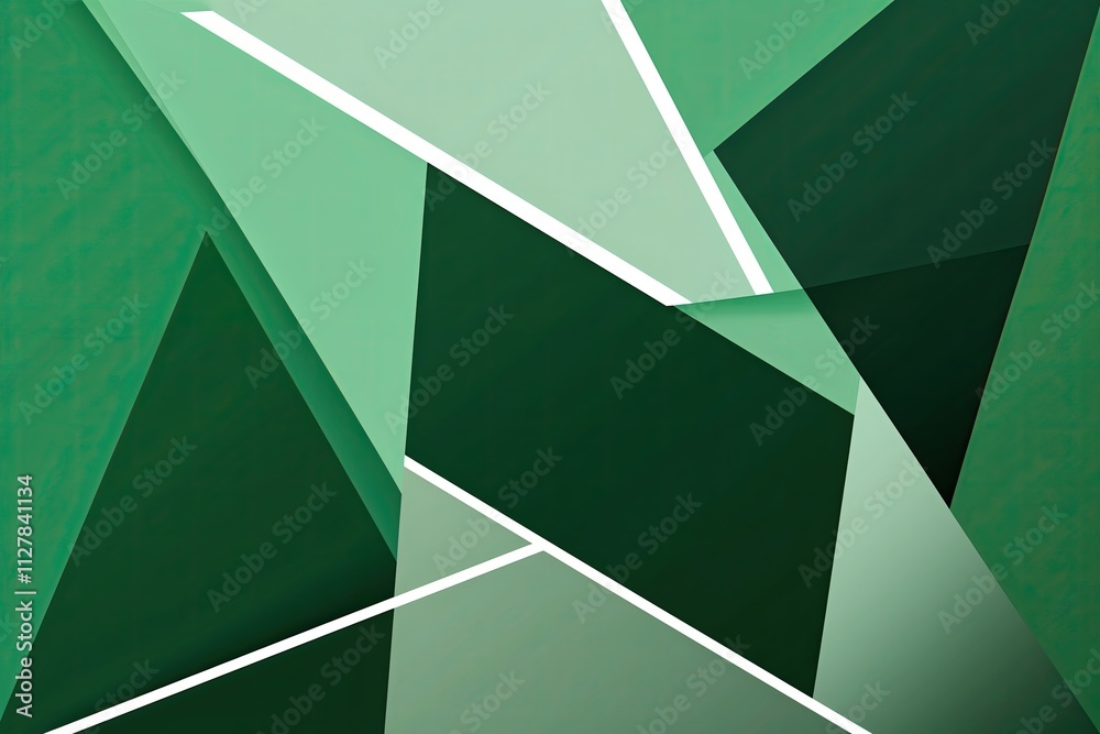 Φωτογραφία Modern Geometric Background Design in Green and White