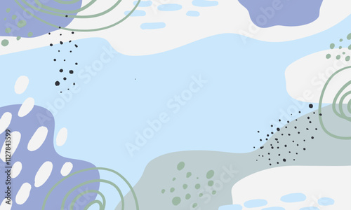 Hand drawn minimal background. Hand drawn abstract shape background