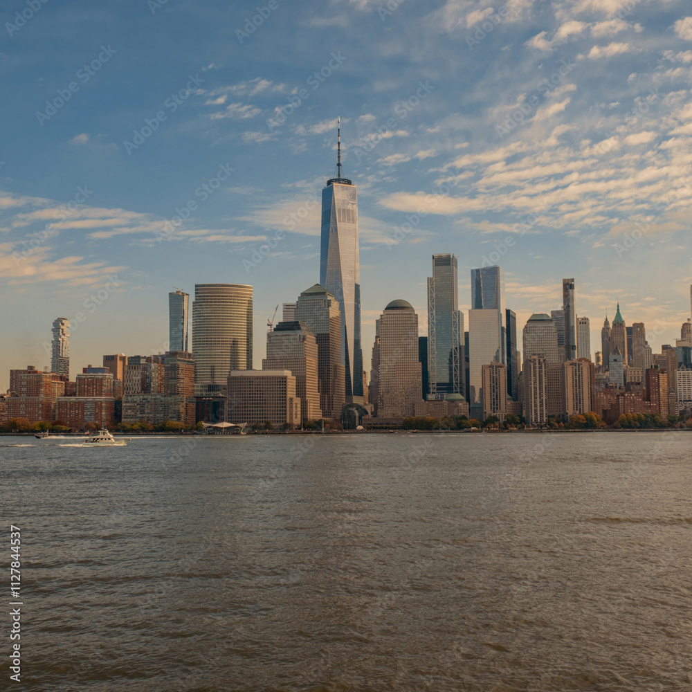 Obraz premium World Trade Center. Landmarks of New York. NY downtown. New York midtown. WTC.
