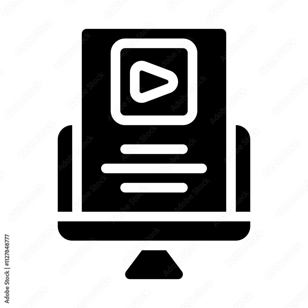 Computer solid icon Computer solid icon