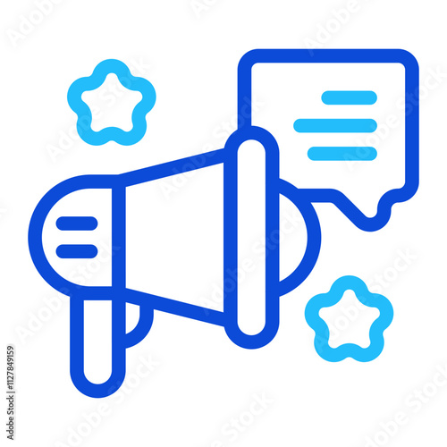 Informative duoline icon