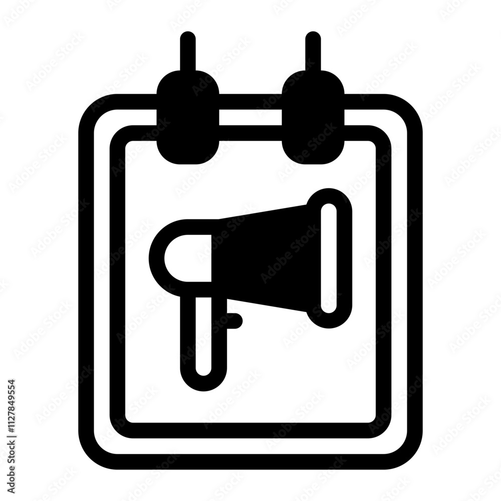 Poster glyph icon Poster glyph icon