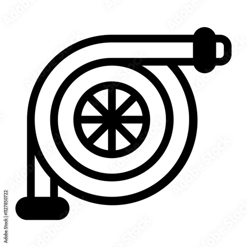 Fire Hose glyph icon