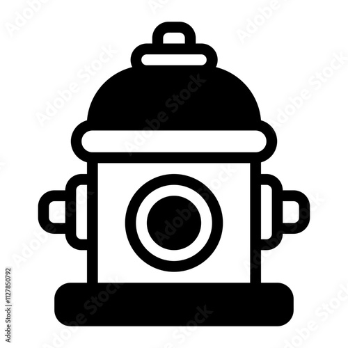 Hydrant glyph icon