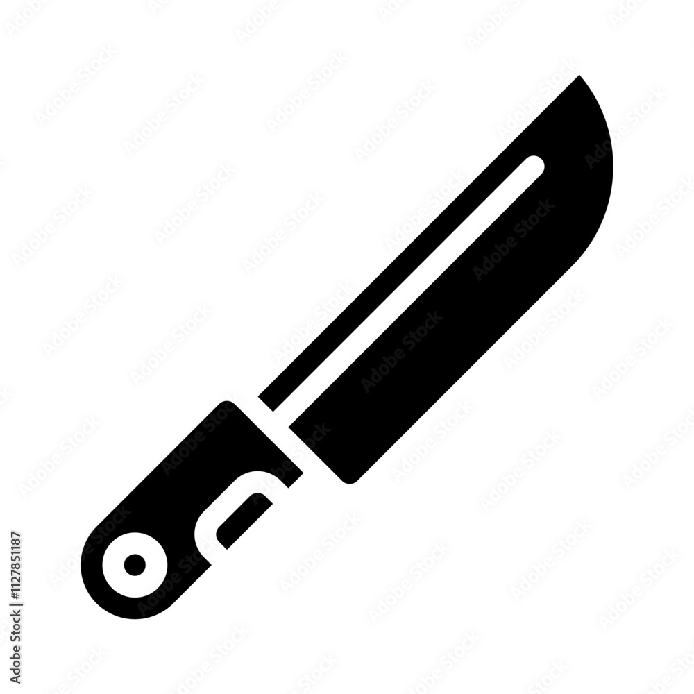 Chefs Knife solid icon Chefs Knife solid icon