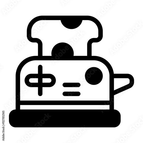 Toaster glyph icon