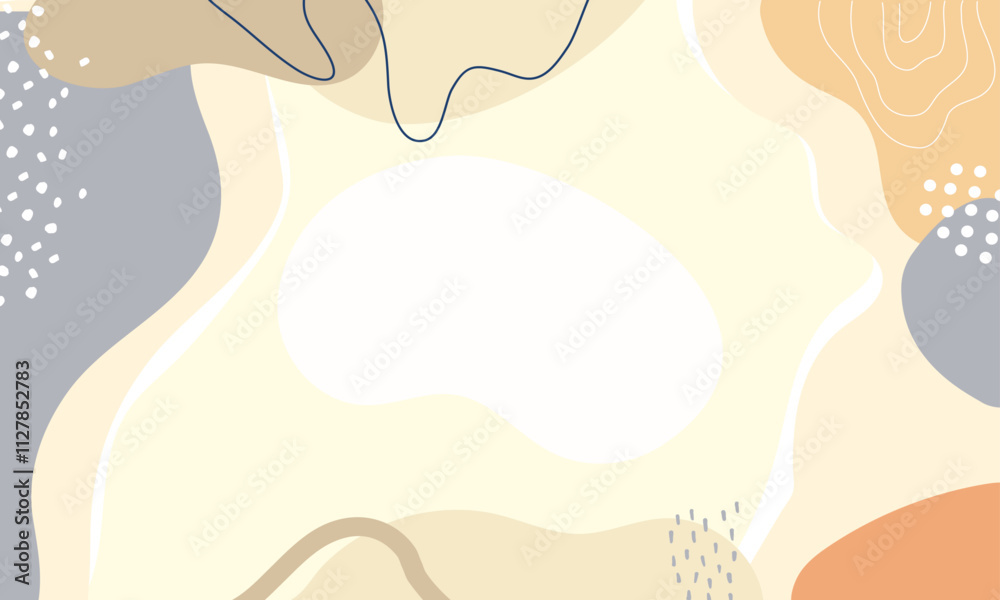 Hand drawn minimal background. Hand drawn abstract shape background Hand drawn minimal background. Hand drawn abstract shape background