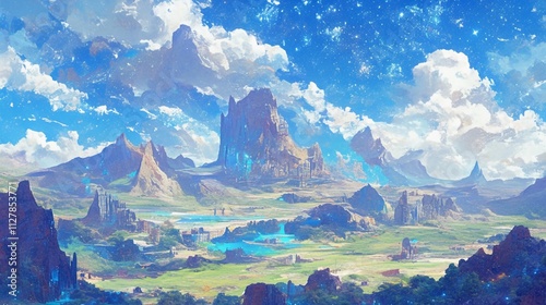 超現実的な風景の空中描写2