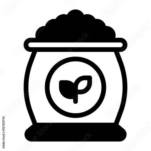 Fertilizer glyph icon