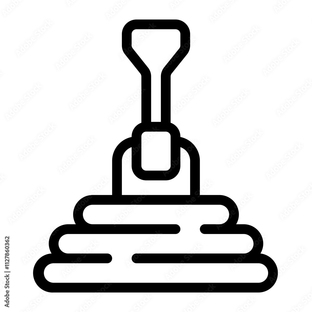 Shovel line icon Shovel line icon