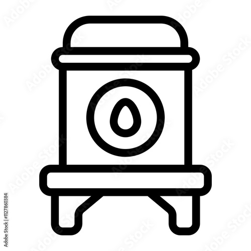 Silo line icon