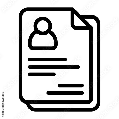 Resume line icon