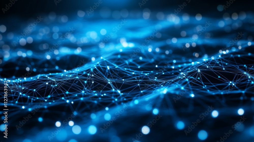 Abstract Network Digital Data Flow Connections Abstract Network Digital Data Flow Connections