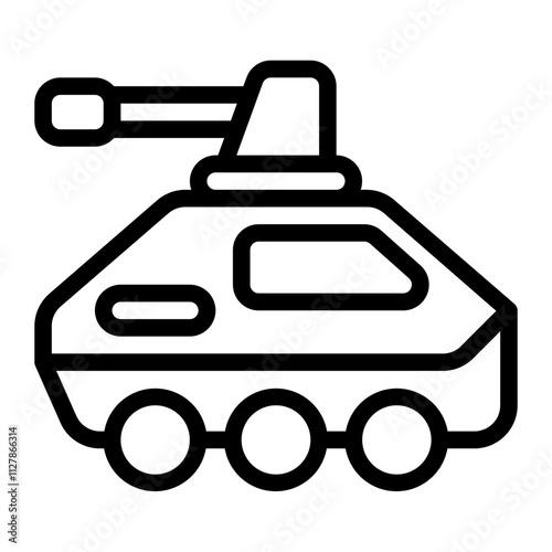 Armored line icon