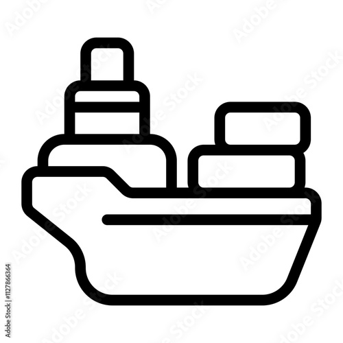 Barge line icon