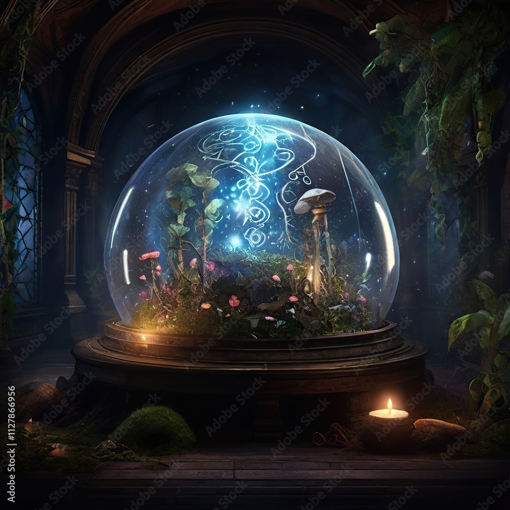 Naklejka premium christmas tree in the night