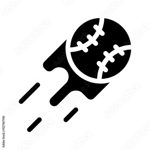 Baseball solid icon