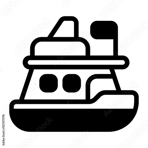 Cruise glyph icon