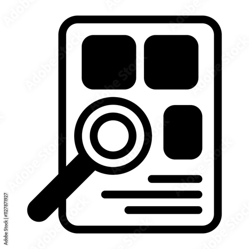 Job Searching glyph icon