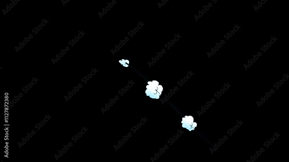 Cartoon Explotion Animations With Alpha Channel