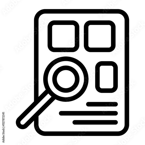 Job Searching line icon