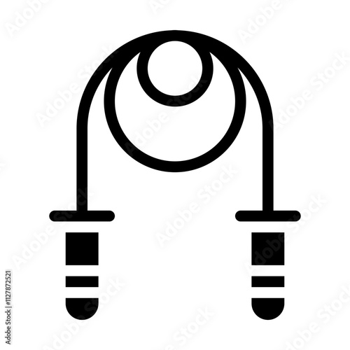 Jumping Rope solid icon